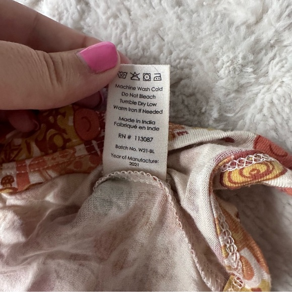 Kate Quinn | Multi mushroom print Bamboo Elf Hat | Size 0-3 Months - Picture 4 of 4